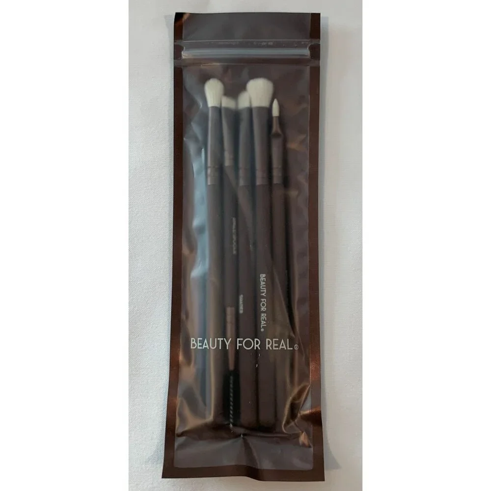 Beauty For Real 5-Piece Professional Makeup Brush Set Essential Pro I-Brush NEW